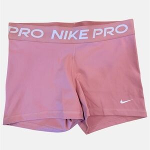Nike Pink Pro High-Waist Bike Shorts